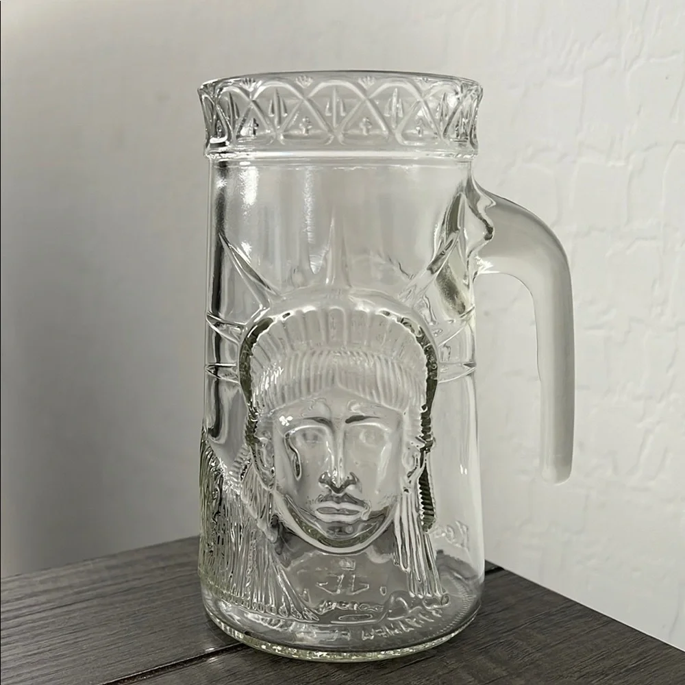 Vintage Anchor Glass Statue of Liberty Centennial 1886-1986 Glass Mug/Stein